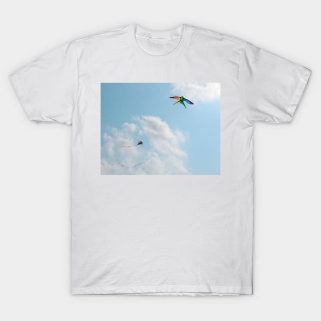 Two Kites in Sky T-Shirt by jojobob